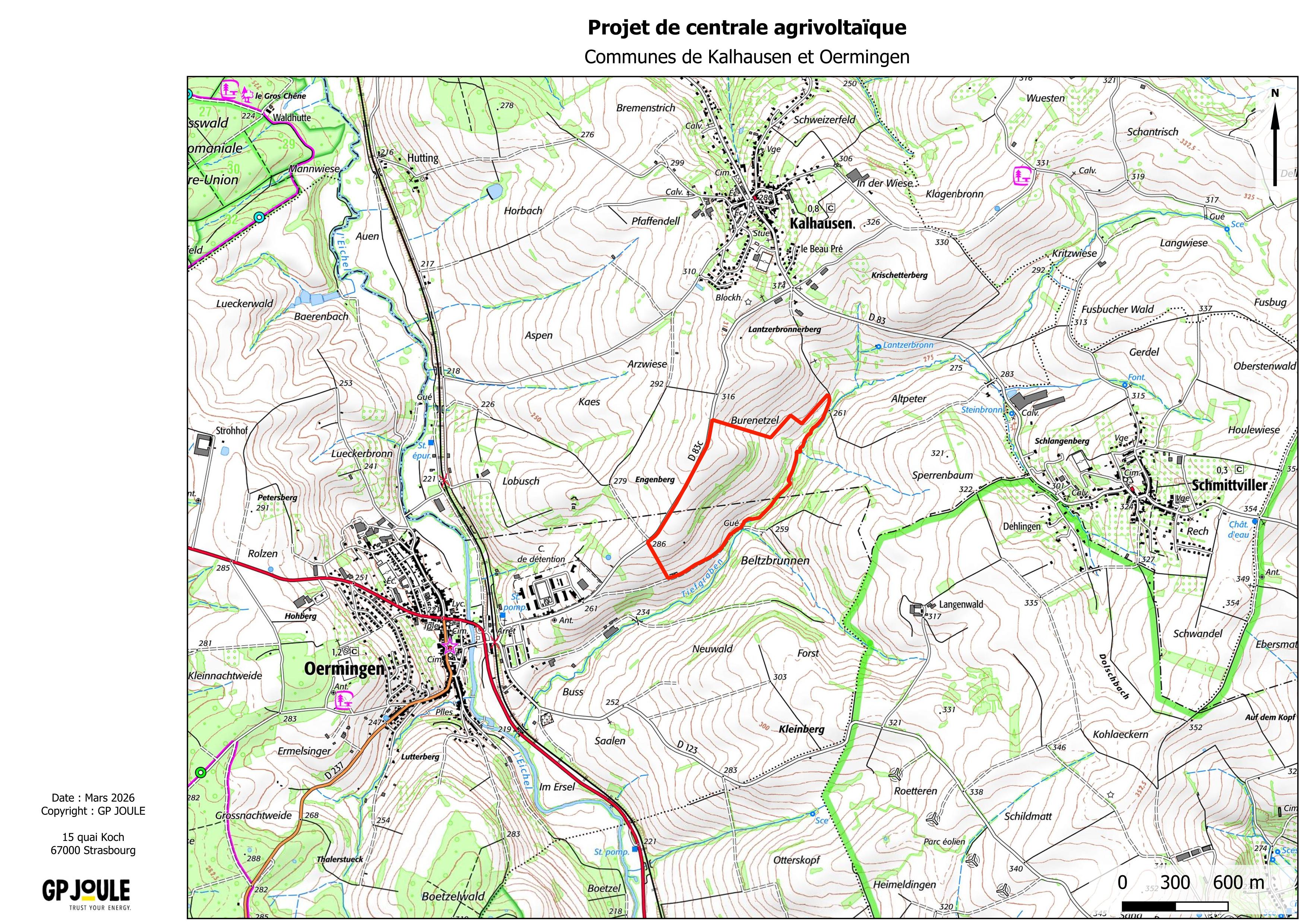 Le choix de la localisation du parc